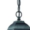 Homeroots 12.5 x 8 x 8 in. Builders Choice 1-Light Matte Black Hanging Light 397992 - alternate 5